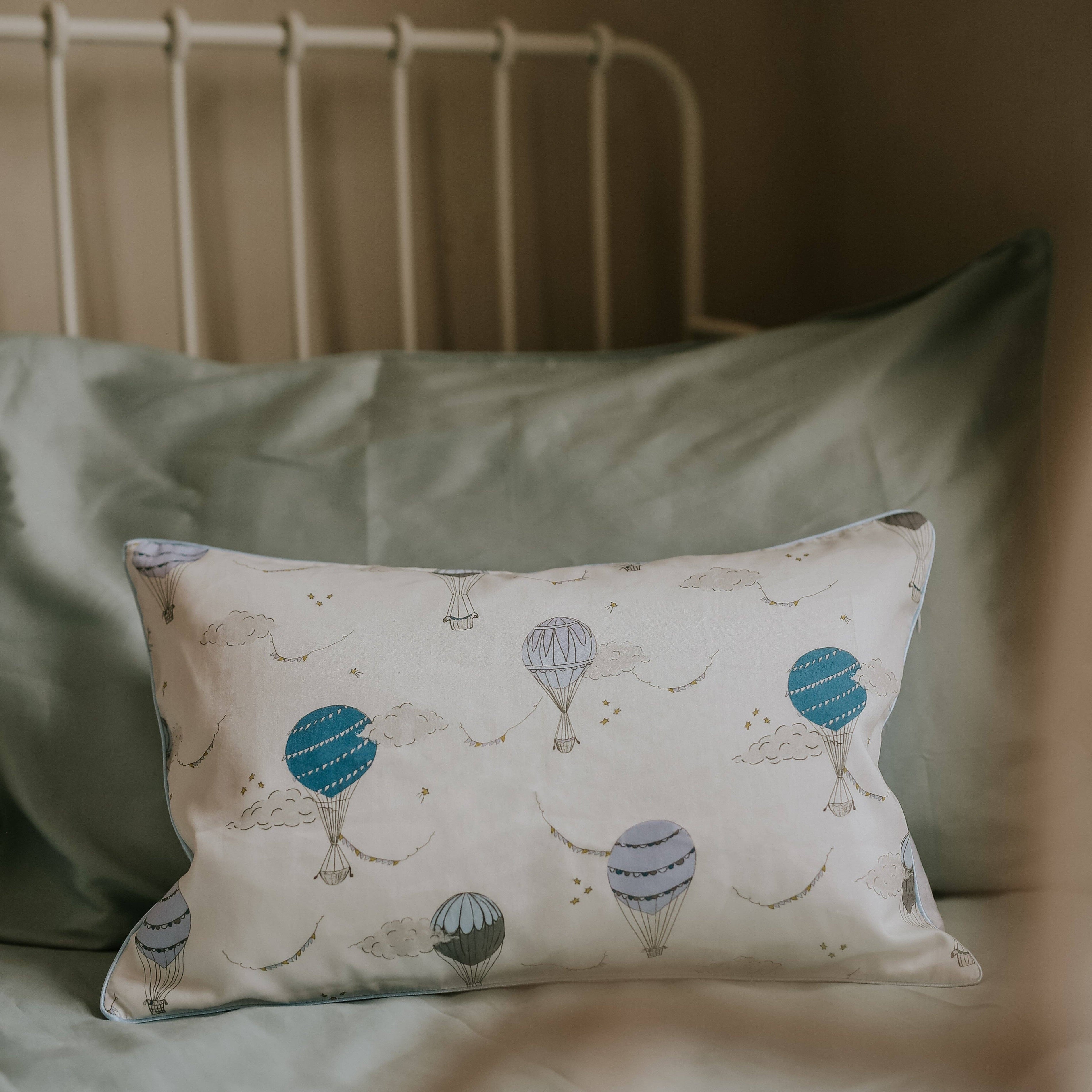 Touch The Sky Toddler Pillow - Blue