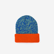 Colorblock Plush Knit Beanie