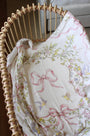 Rose Ribbon Garden Muslin Blanket
