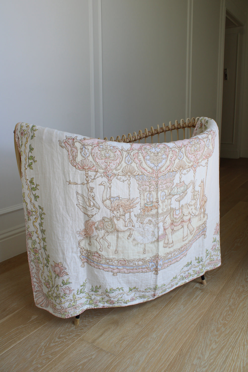 Enchanted Carousel Muslin Blanket