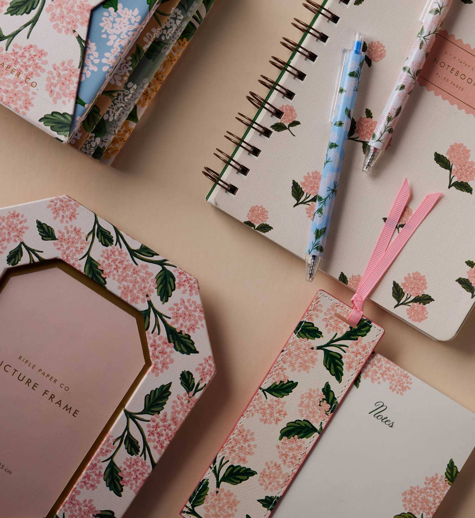 Pink Hydrangea Bookmark