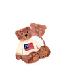 Hand-painted Americana Teddy Compact Mirror