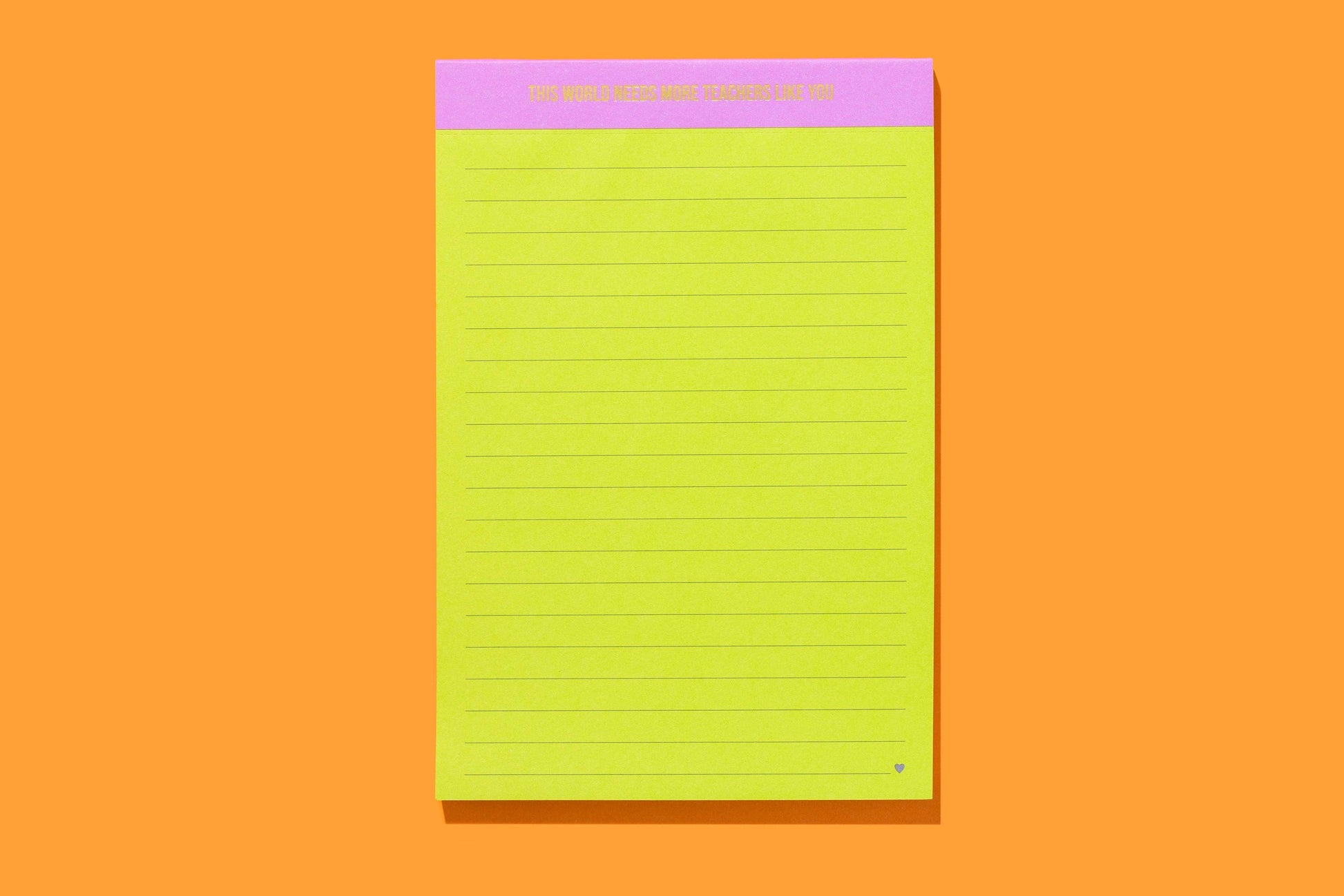 Teacher Appreciation Large List Pad