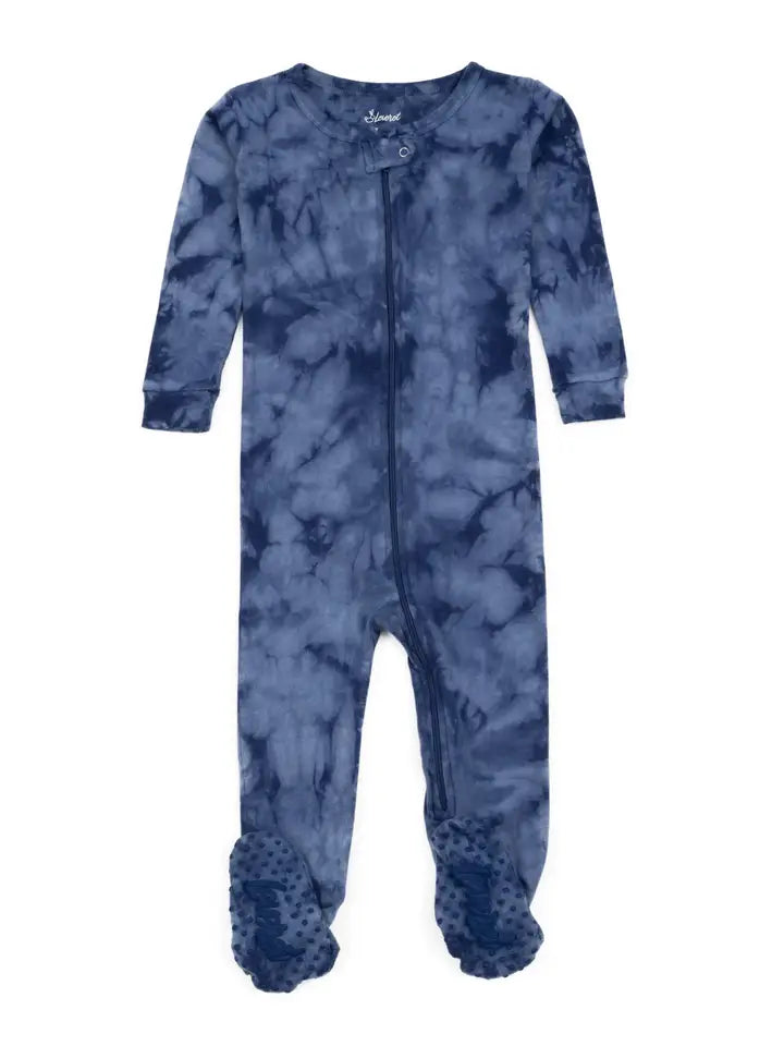 Footed Cotton Tie Dye Pajama