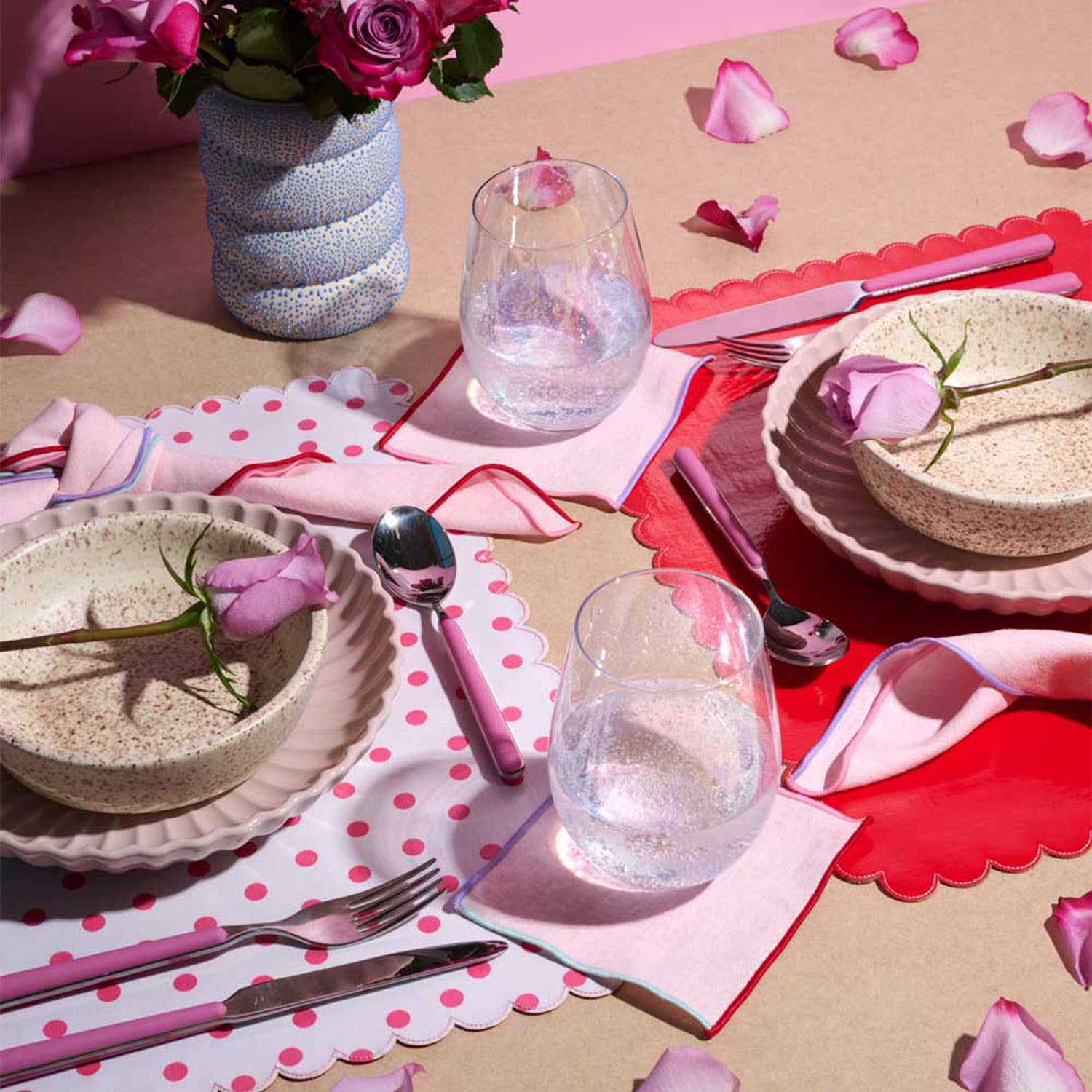 Contrasting Trim Napkins | 4