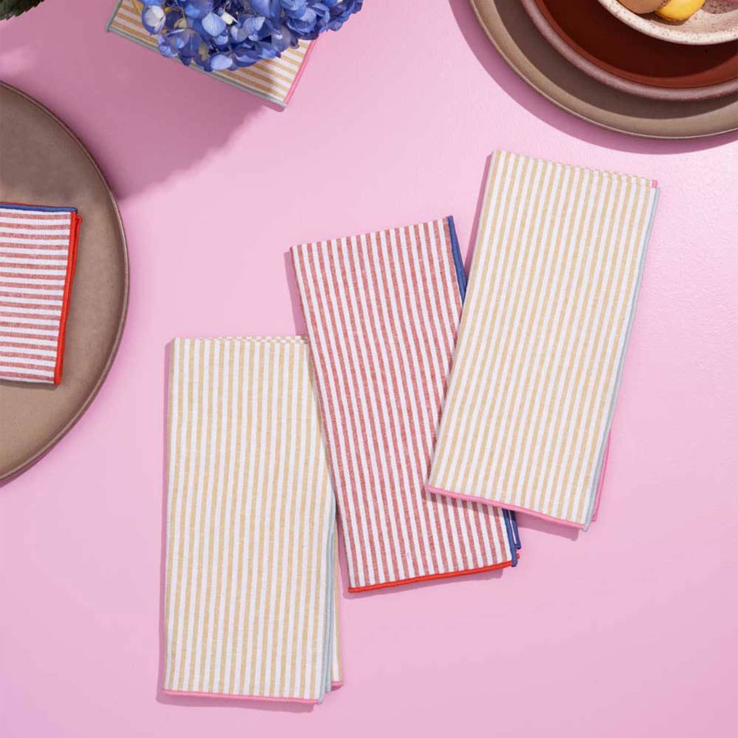 Contrasting Trim Napkins | 4