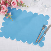 Scalloped Hem Placemat| Set of 4