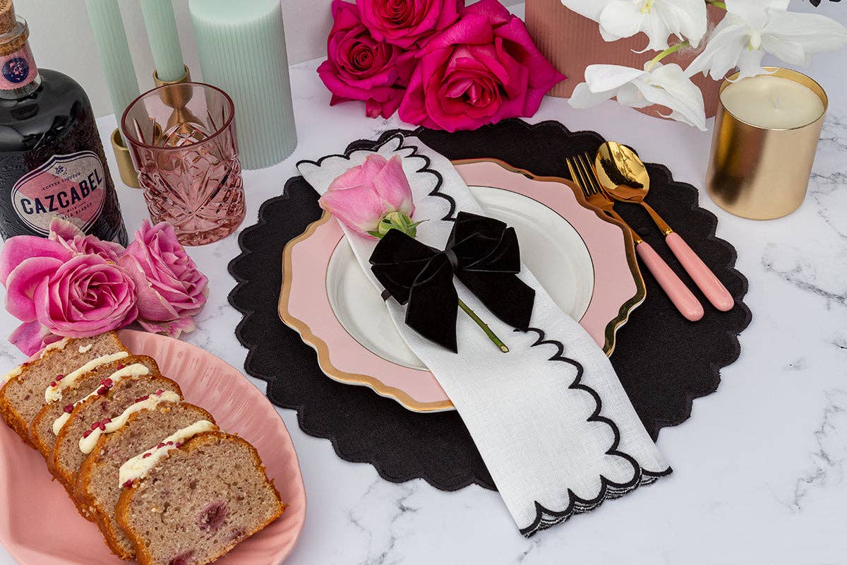 Penelope Scalloped Napkin Set | 4