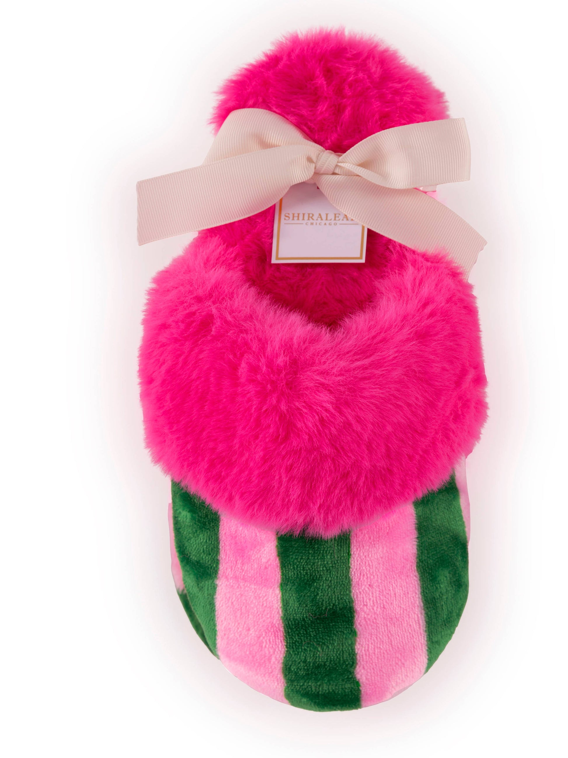 COZY STRIPED SLIPPERS