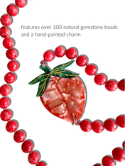 Handpainted Gemstone Crossbody Phone Chain