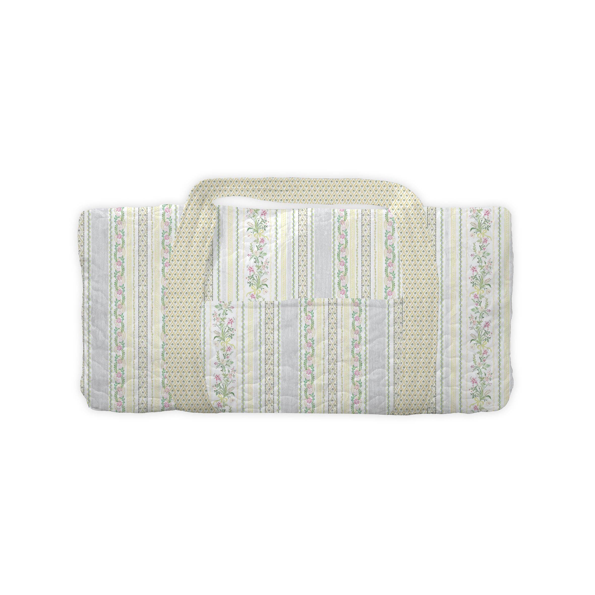 Milkglass Ribbon Yellow Weekender Duffle Bag