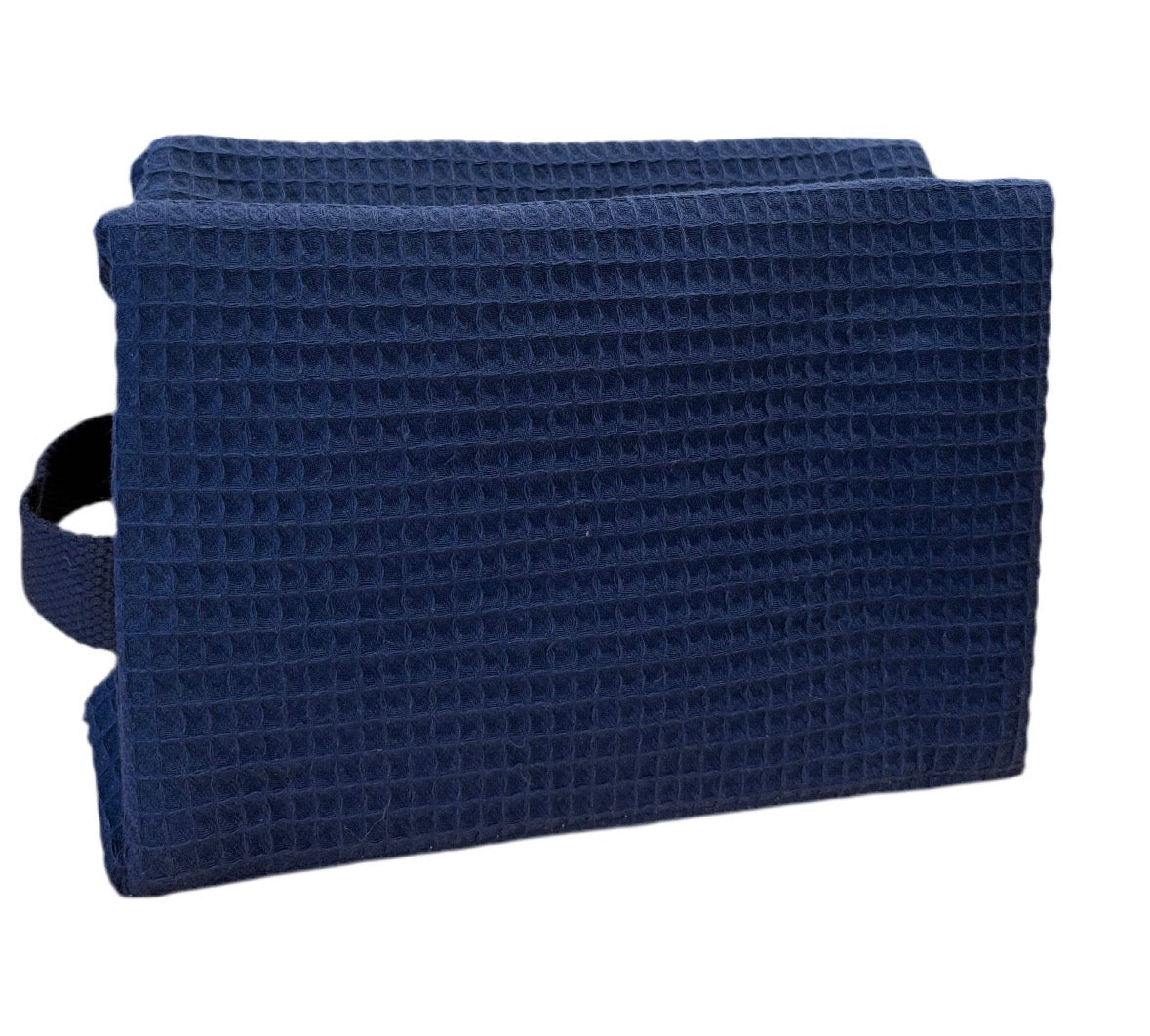 Cotton Waffle Cosmetic Bag, Large