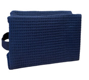 Cotton Waffle Cosmetic Bag, Large