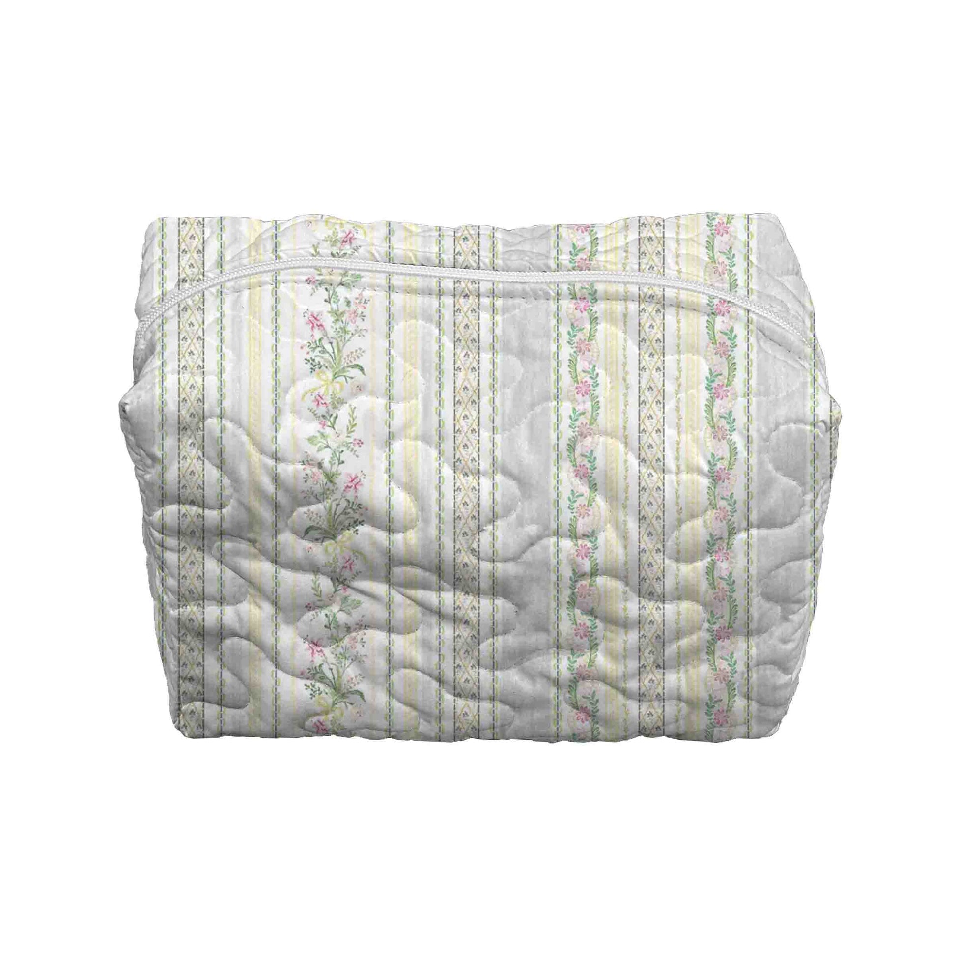 Milkglass Ribbon Yellow Makeup Bag