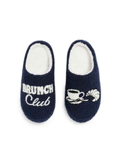 "BRUNCH CLUB" SLIPPERS