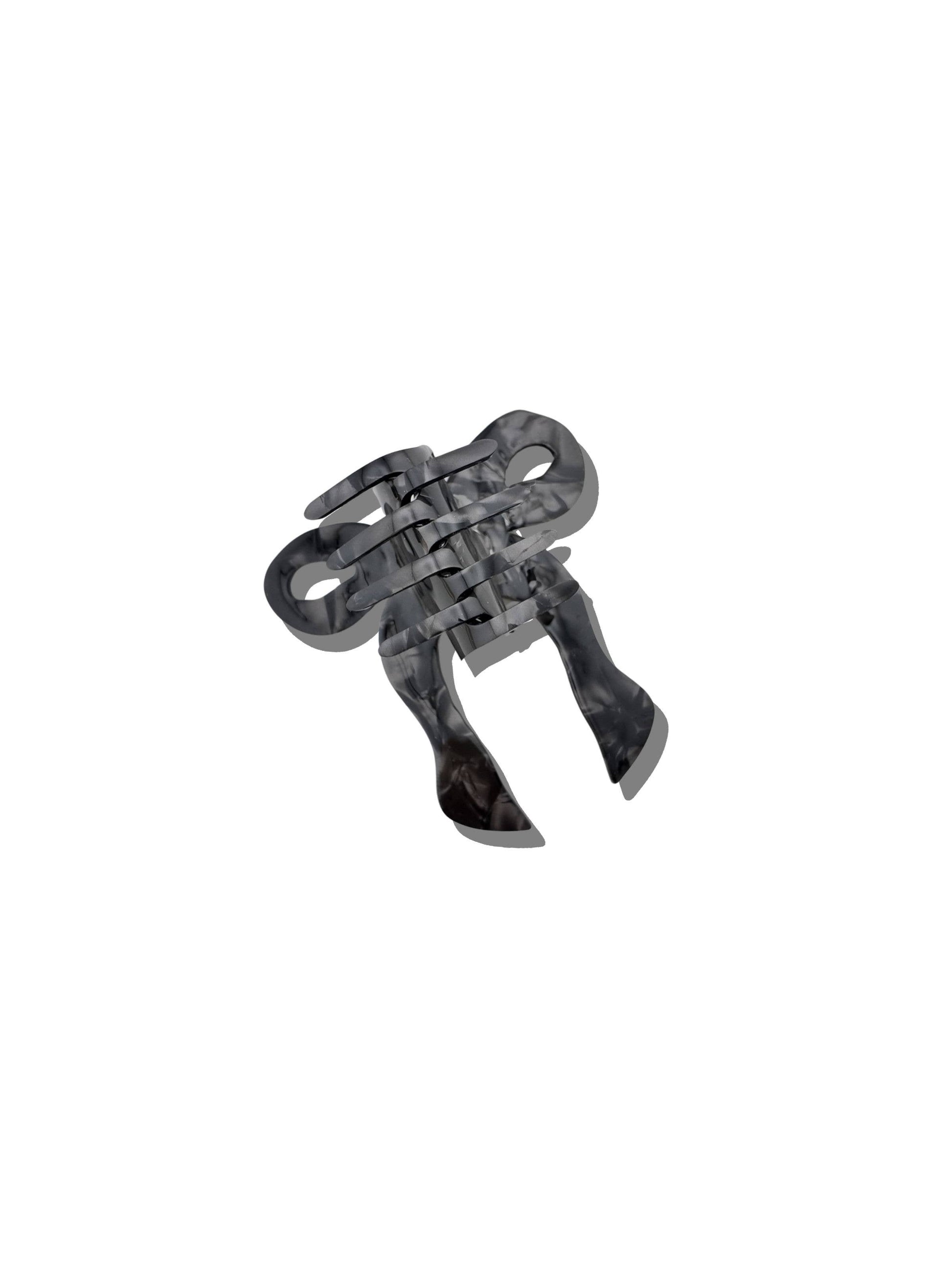 Hand-painted Coquette Bow Claw Hair Clip | Eco-Friendly