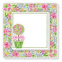 Floral Topiary And Cabbage Notepad Duo