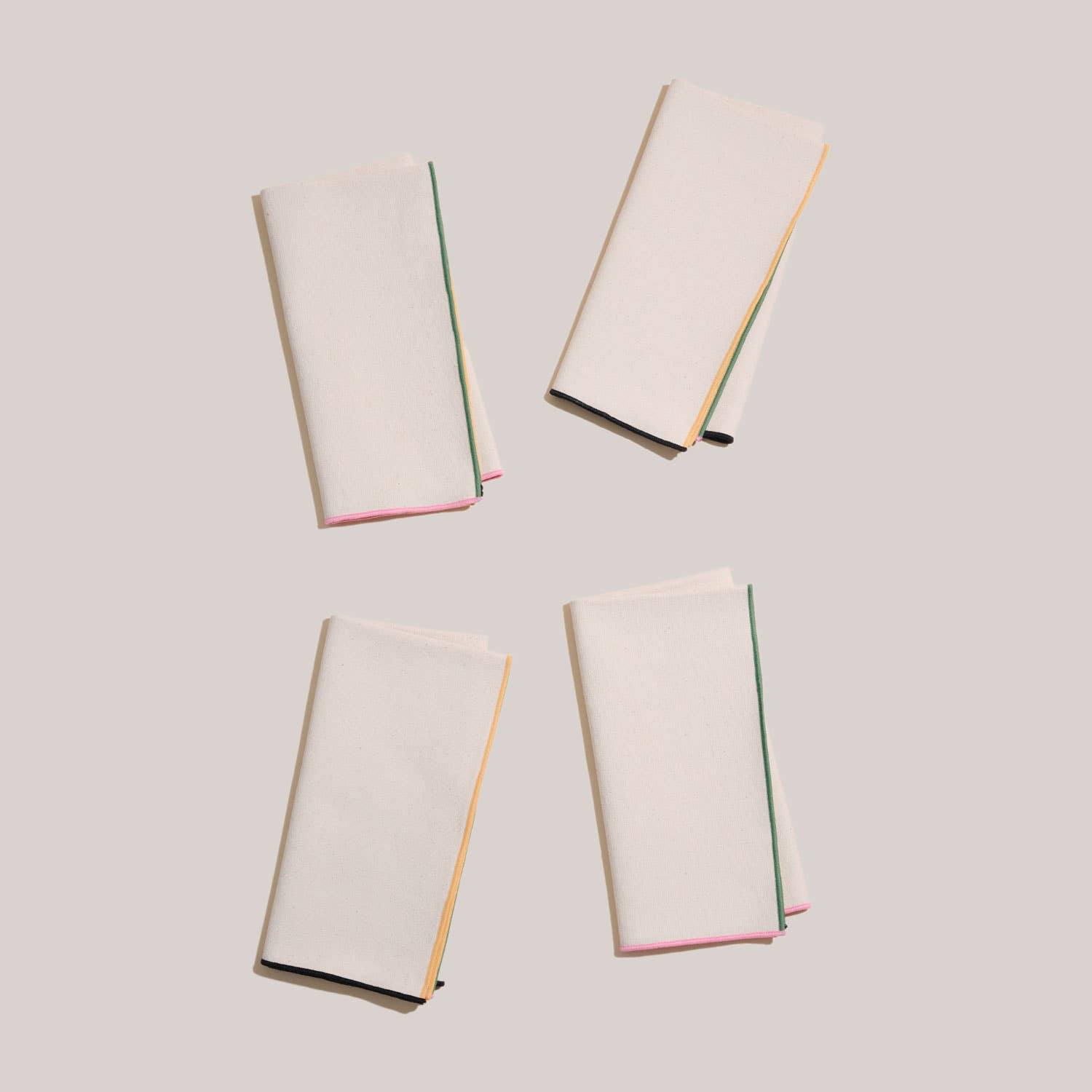 Contrasting Trim Napkins | 4