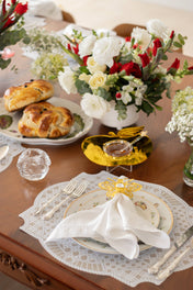 Bee Acrylic Napkin Rings (set of 6)