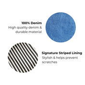 Mini Denim Key Pouch