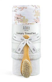 Luxury Towel and Brush Set