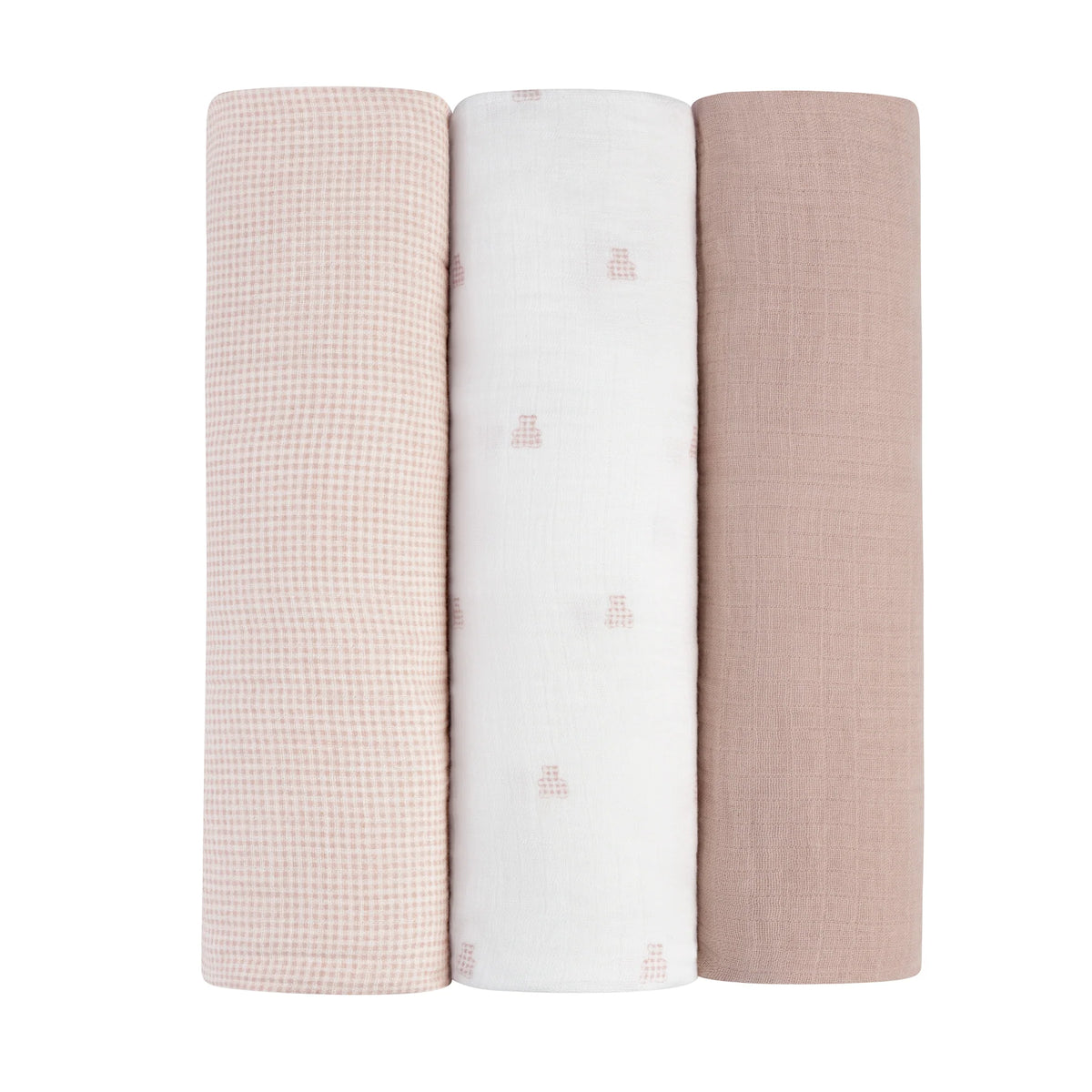 3 Pack Muslin Swaddles