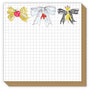 Handpainted School Bows Luxe Notepad
