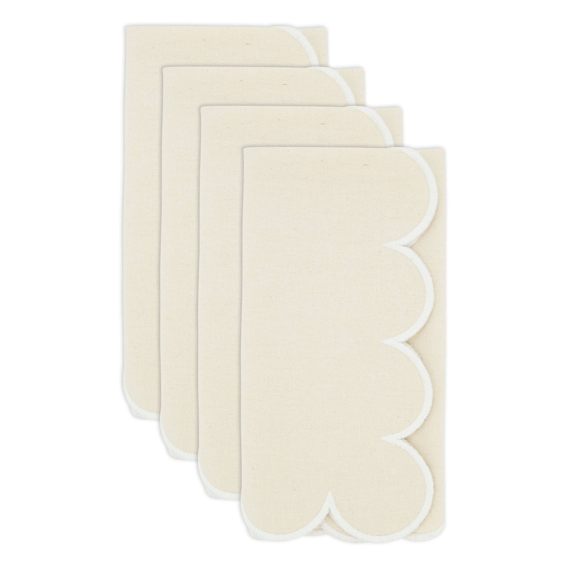 Scalloped Hem Napkin | Set of 4