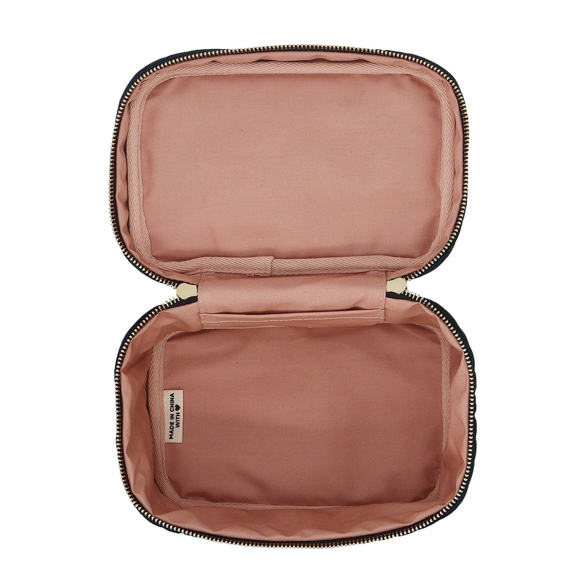 My Makeup Quilted Velvet Cosmetic Box