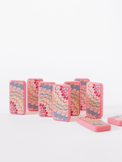 Marbled Colors Domino Set