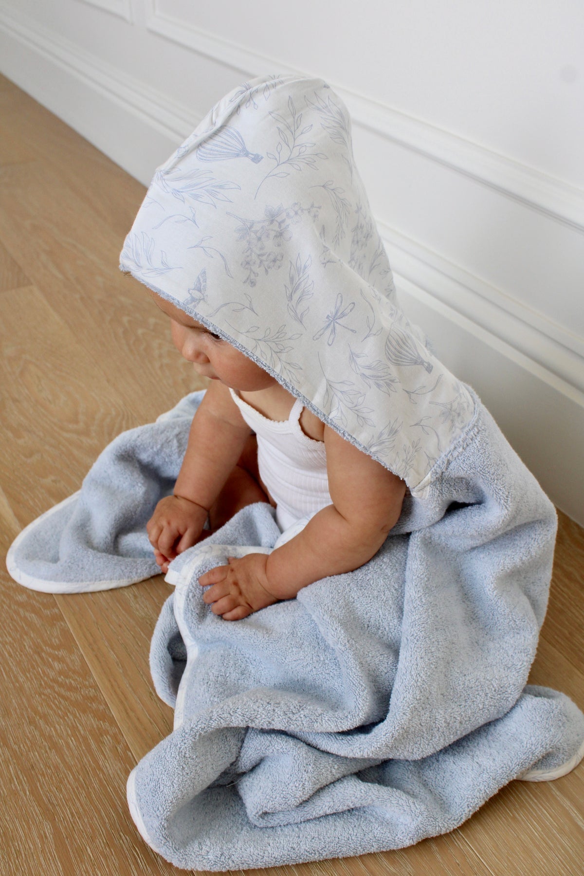 Lattice Hooded Bath Towel