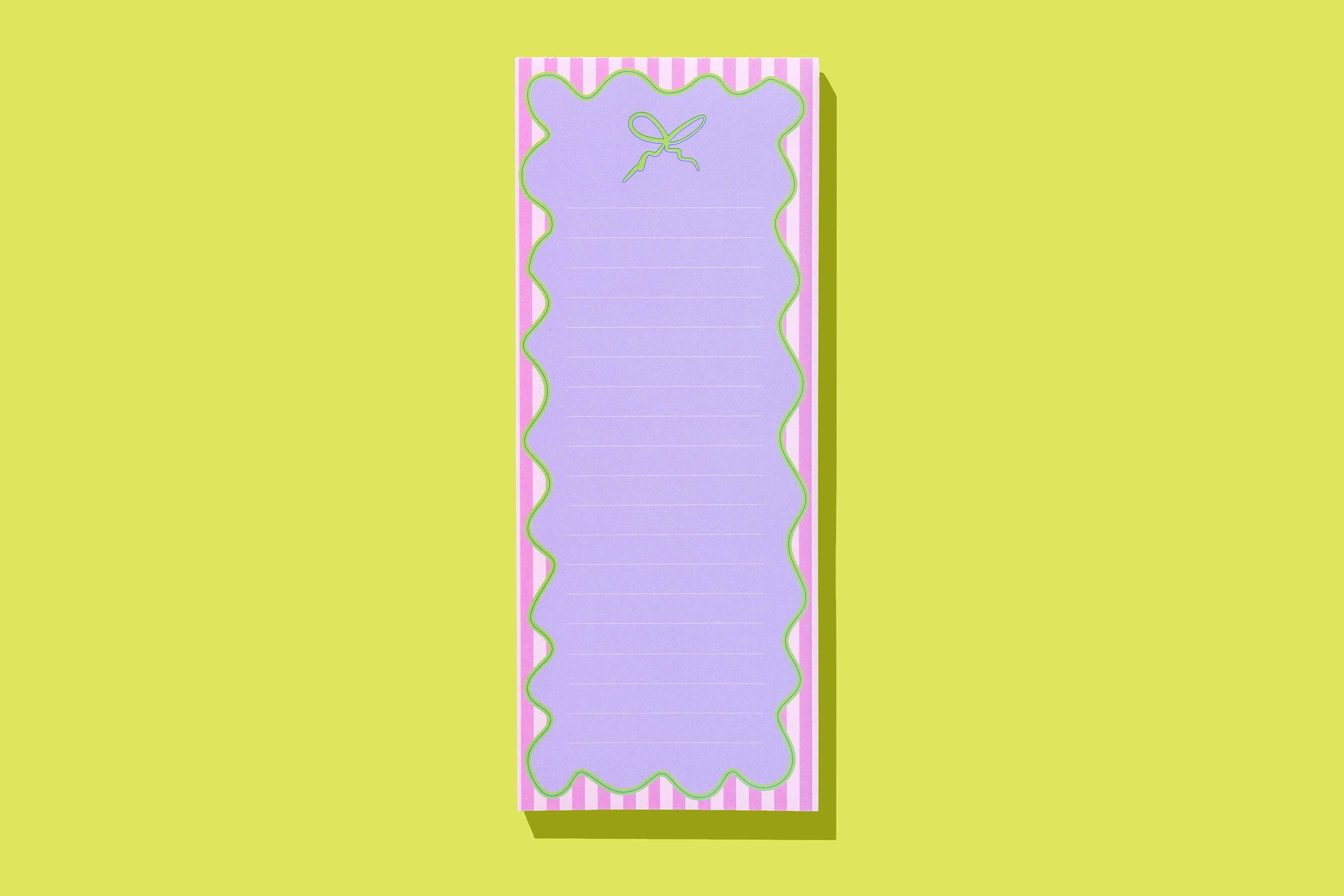 Green Ribbon List Pad w/ Magnet
