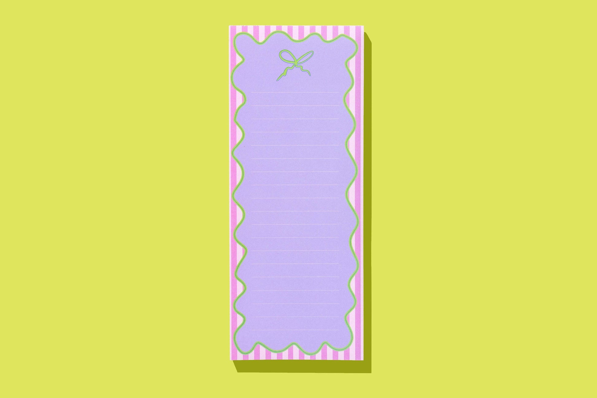 Green Ribbon List Pad w/ Magnet