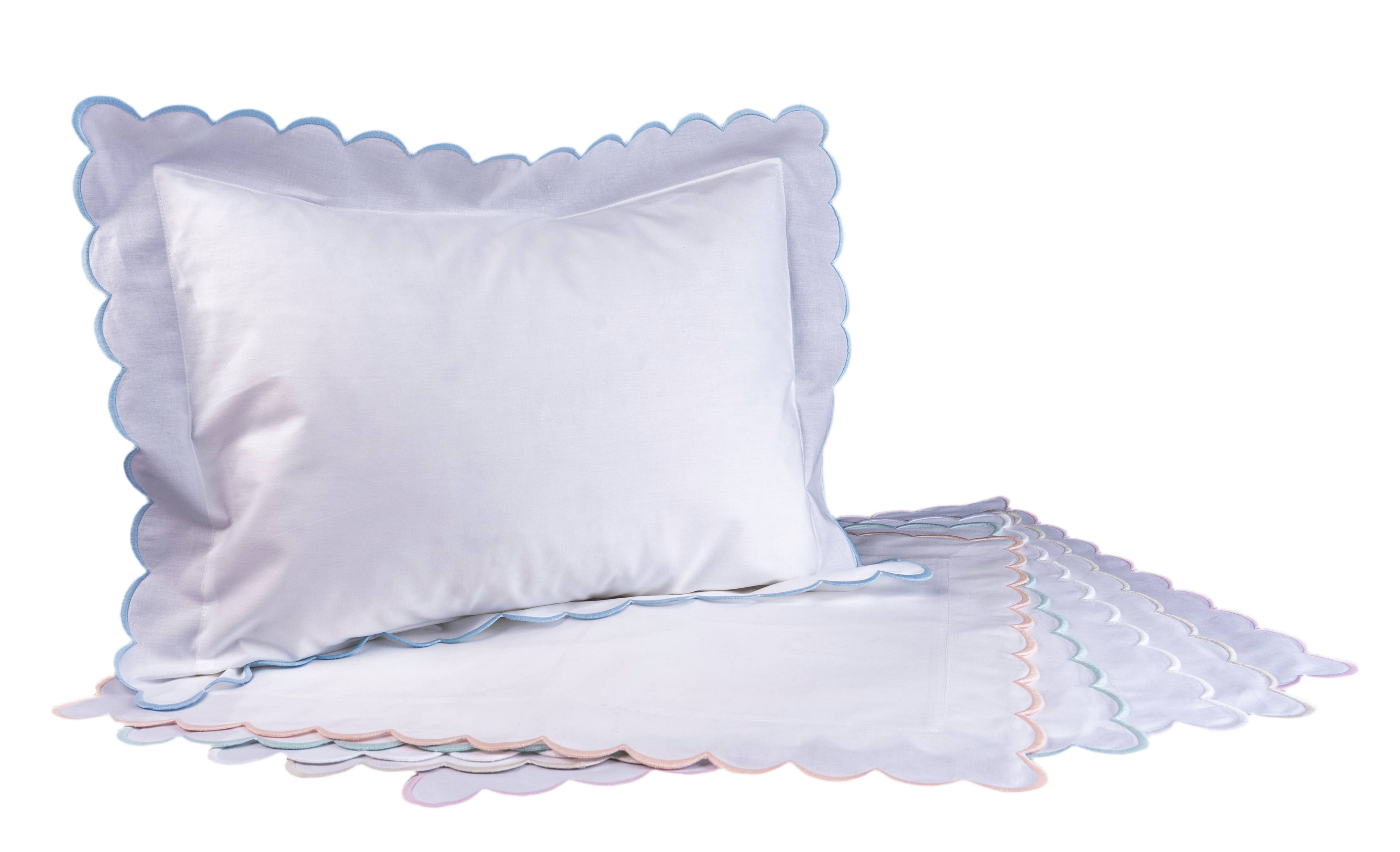 Double Thick Scalloped Baby/Boudoir Pillow Shams and Insert