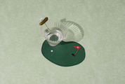 Golf Linen Cocktail Napkins - Set of 4