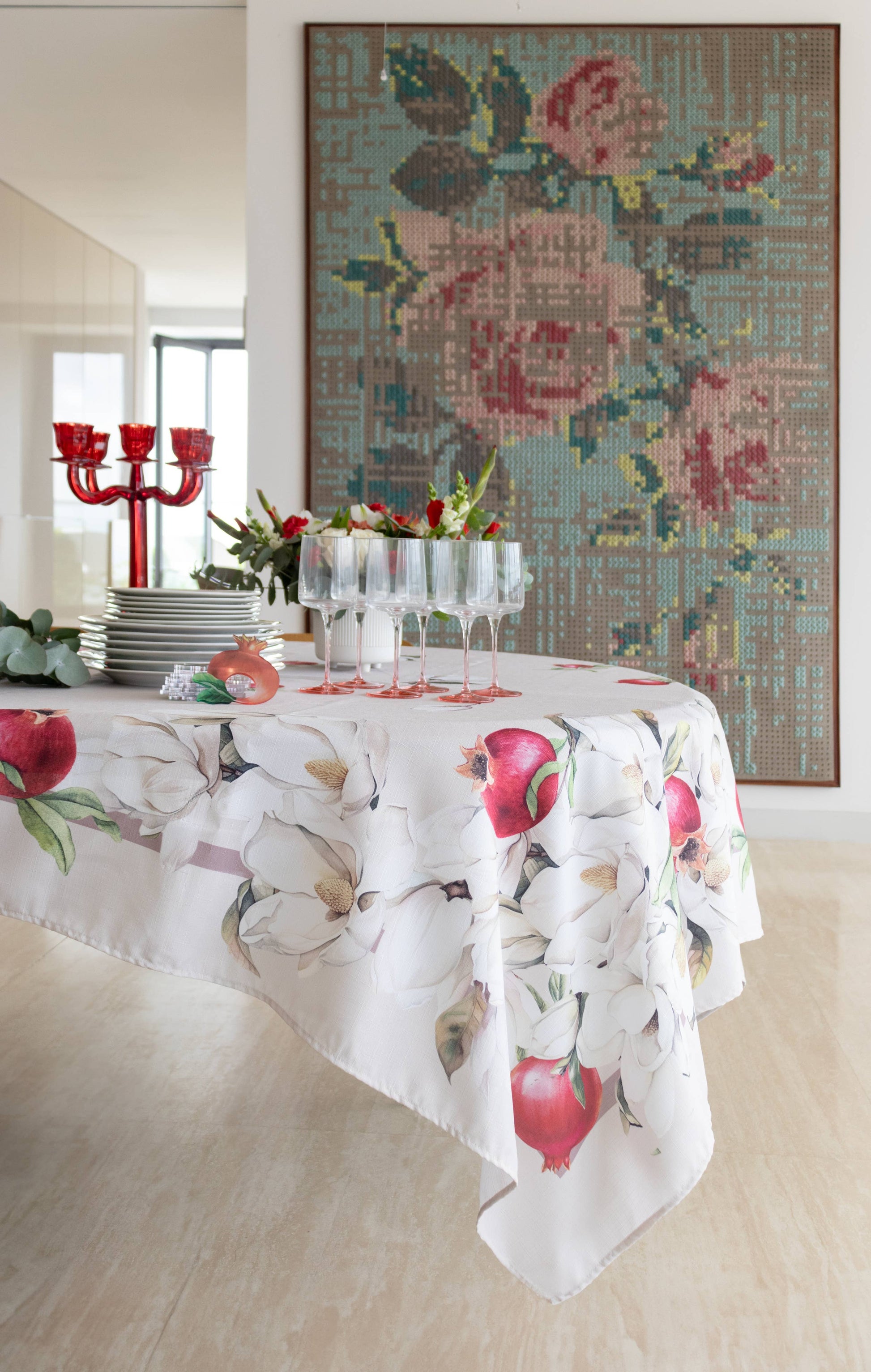 Pomegranate Challah Cover