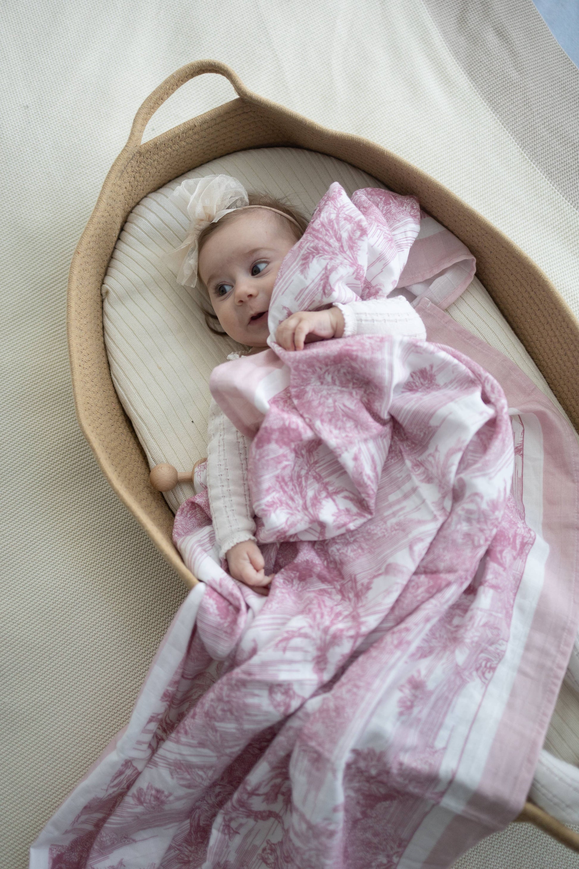 Jungle Toile Muslin Blanket