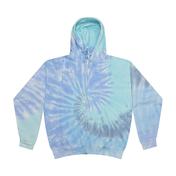 Tie-Dye Adult Zip-Up Hoodie Sweatshirt