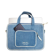 Laptop Case 13", Handle & Charger Pocket, Denim