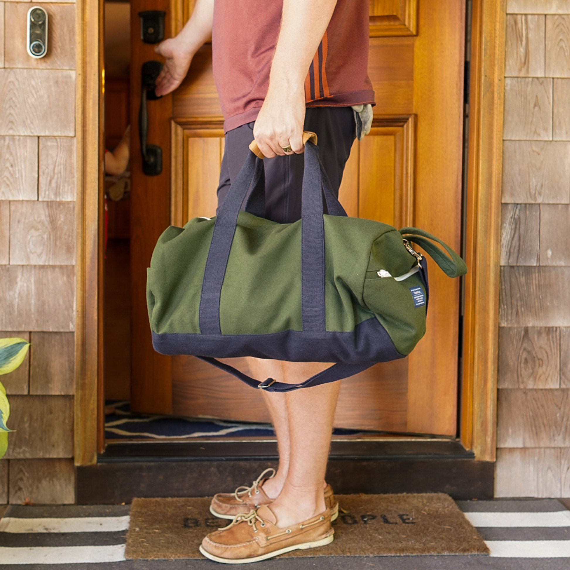 Sports Round Canvas Duffle