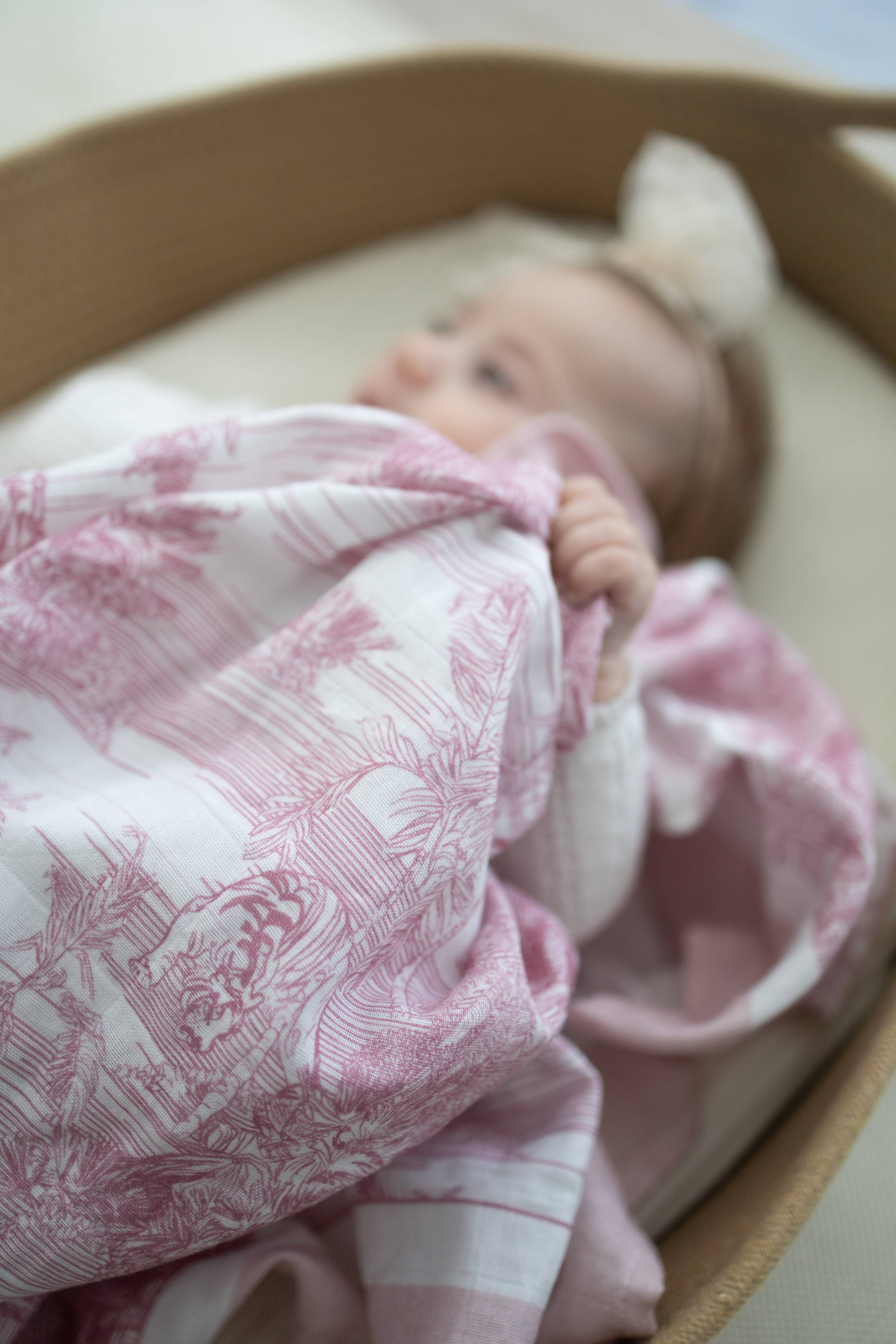 Jungle Toile Muslin Blanket