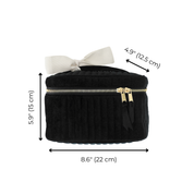 My Makeup Quilted Velvet Cosmetic Box