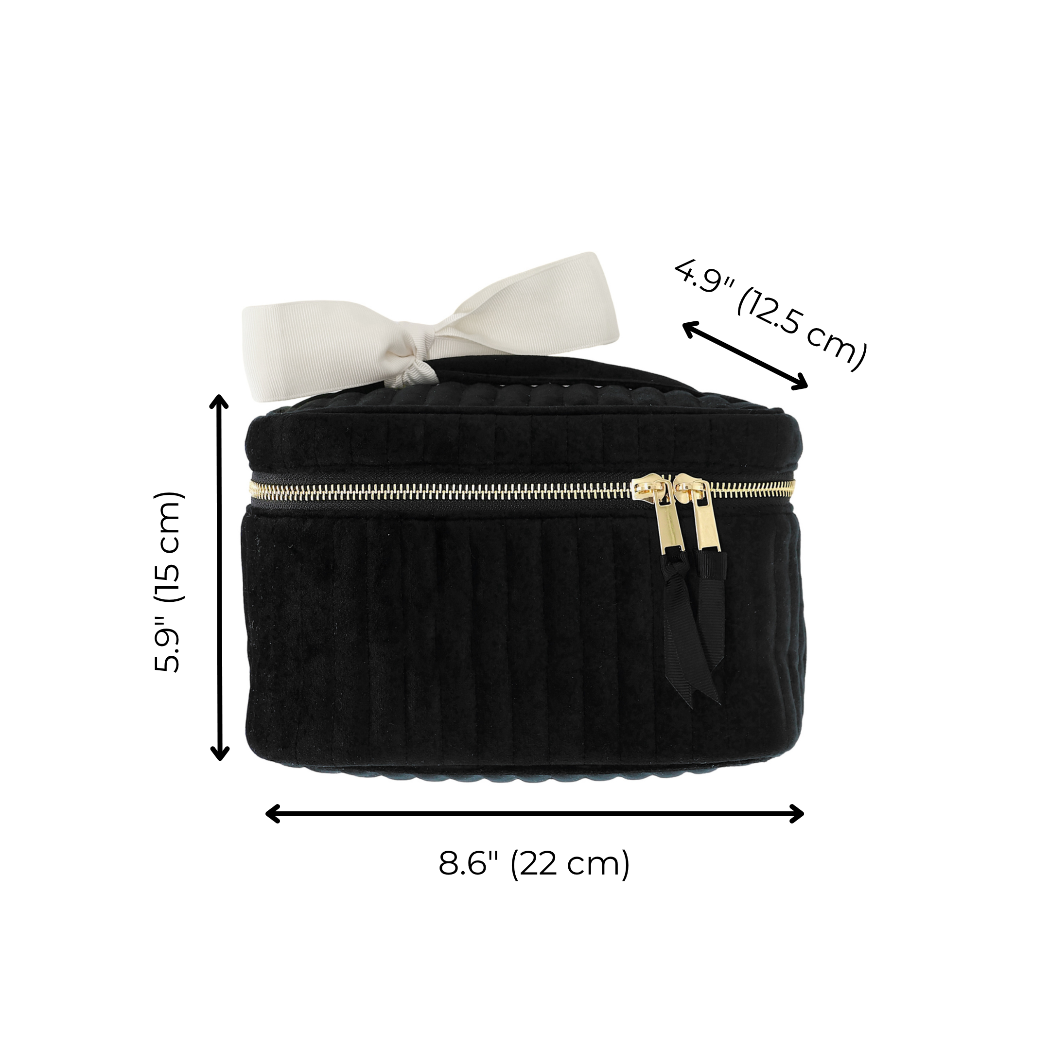 My Makeup Quilted Velvet Cosmetic Box