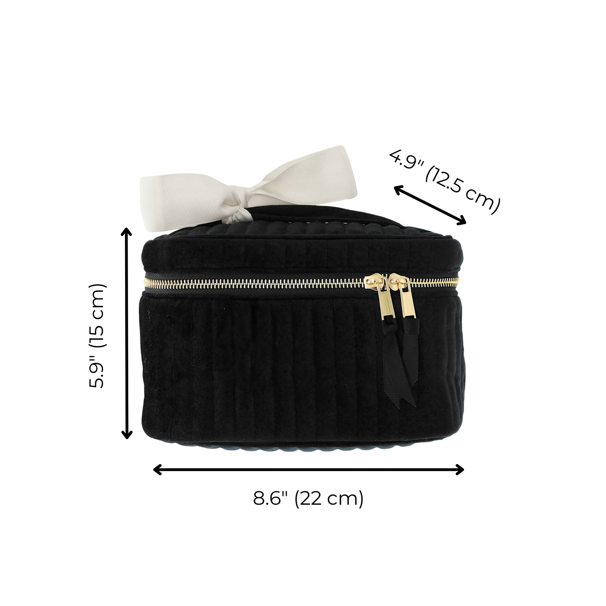 My Makeup Quilted Velvet Cosmetic Box