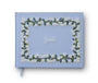 Hydrangea Embroidered Fabric Guest Book