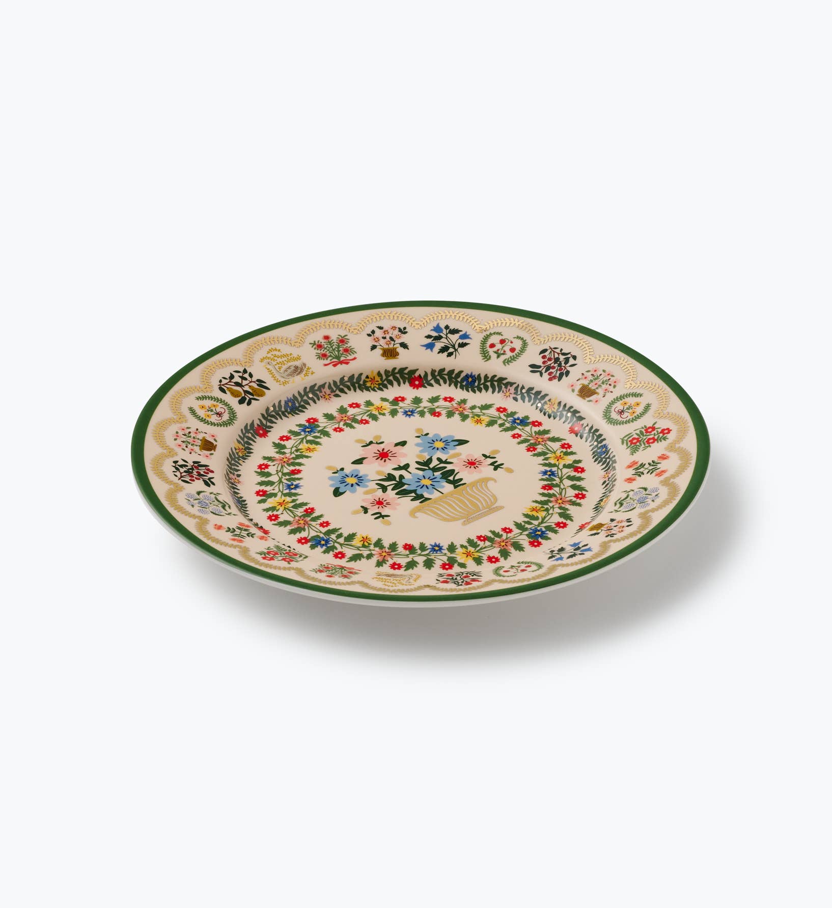 Rosette Porcelain Dessert Plate Set