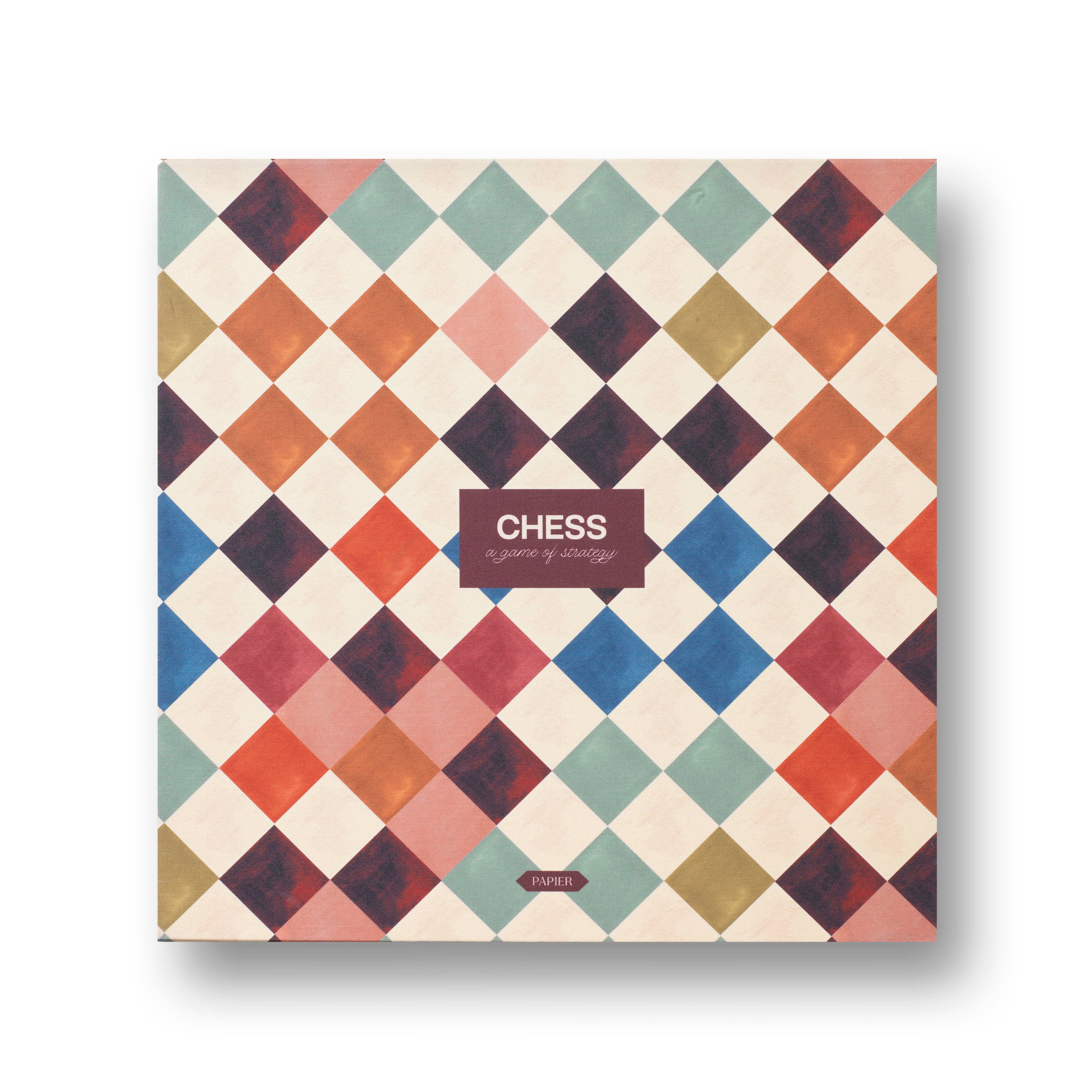 Wooden Chess Set - Midnight Mosaic