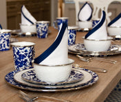 Golden Rabbit Enamelware Swirl Set of 2 Salt & Peppers