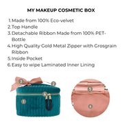 My Makeup Quilted Velvet Cosmetic Box