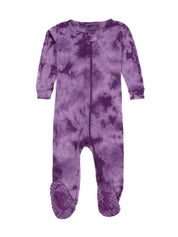 Footed Cotton Tie Dye Pajama